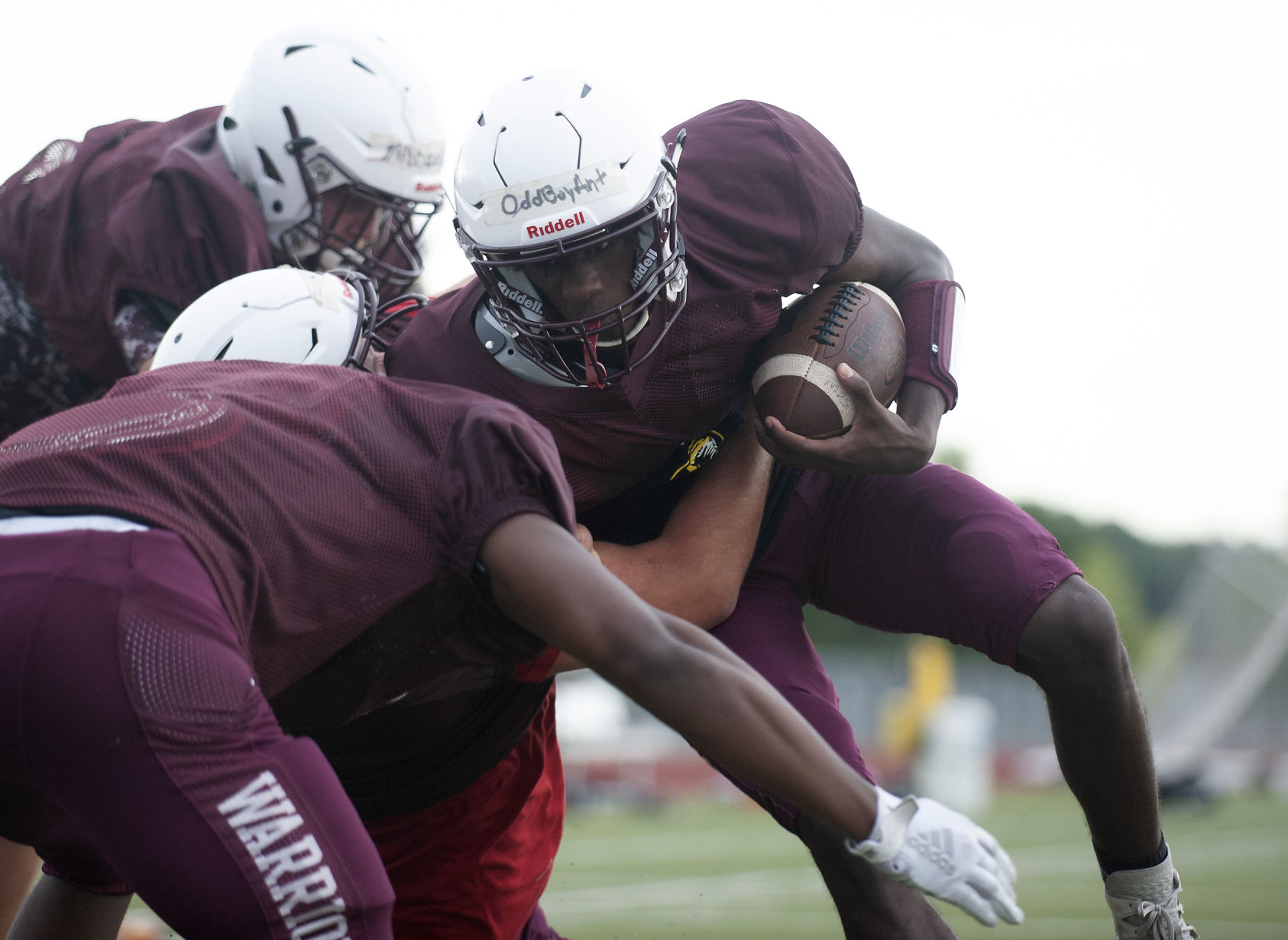 St. Charles West football practice